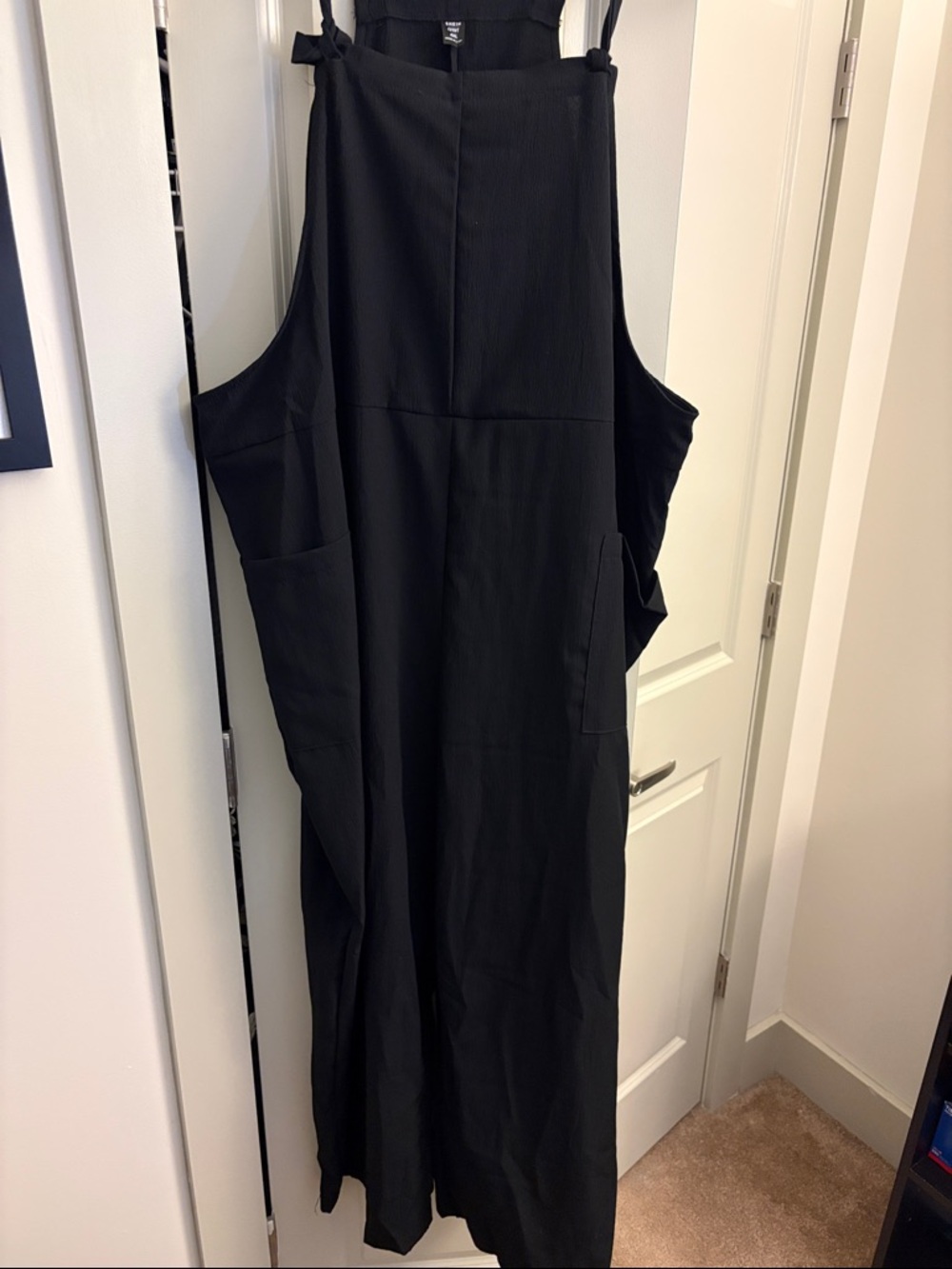 Black Sleeveless Jumpsuit Overalls